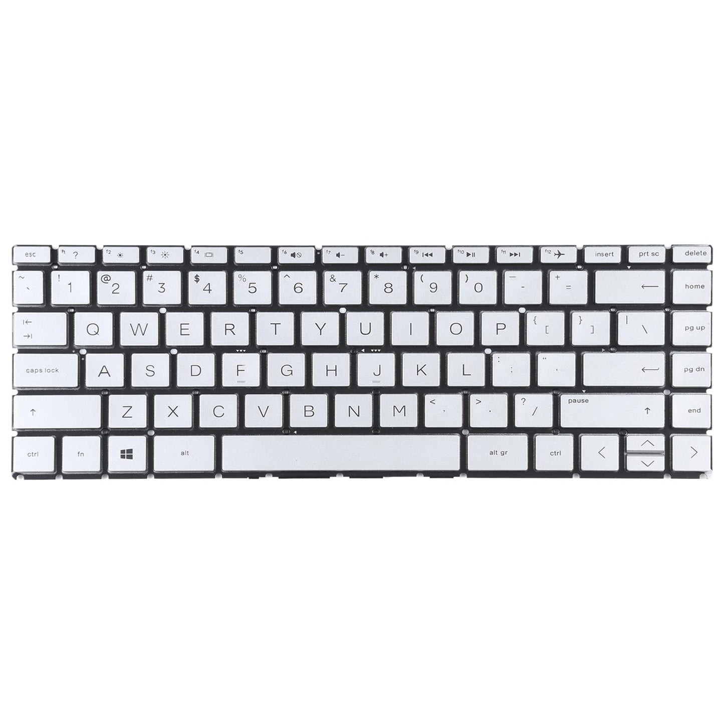 Silver Us Keyboard For Hp Pavilion X360 14-Inch-1915196599957590017