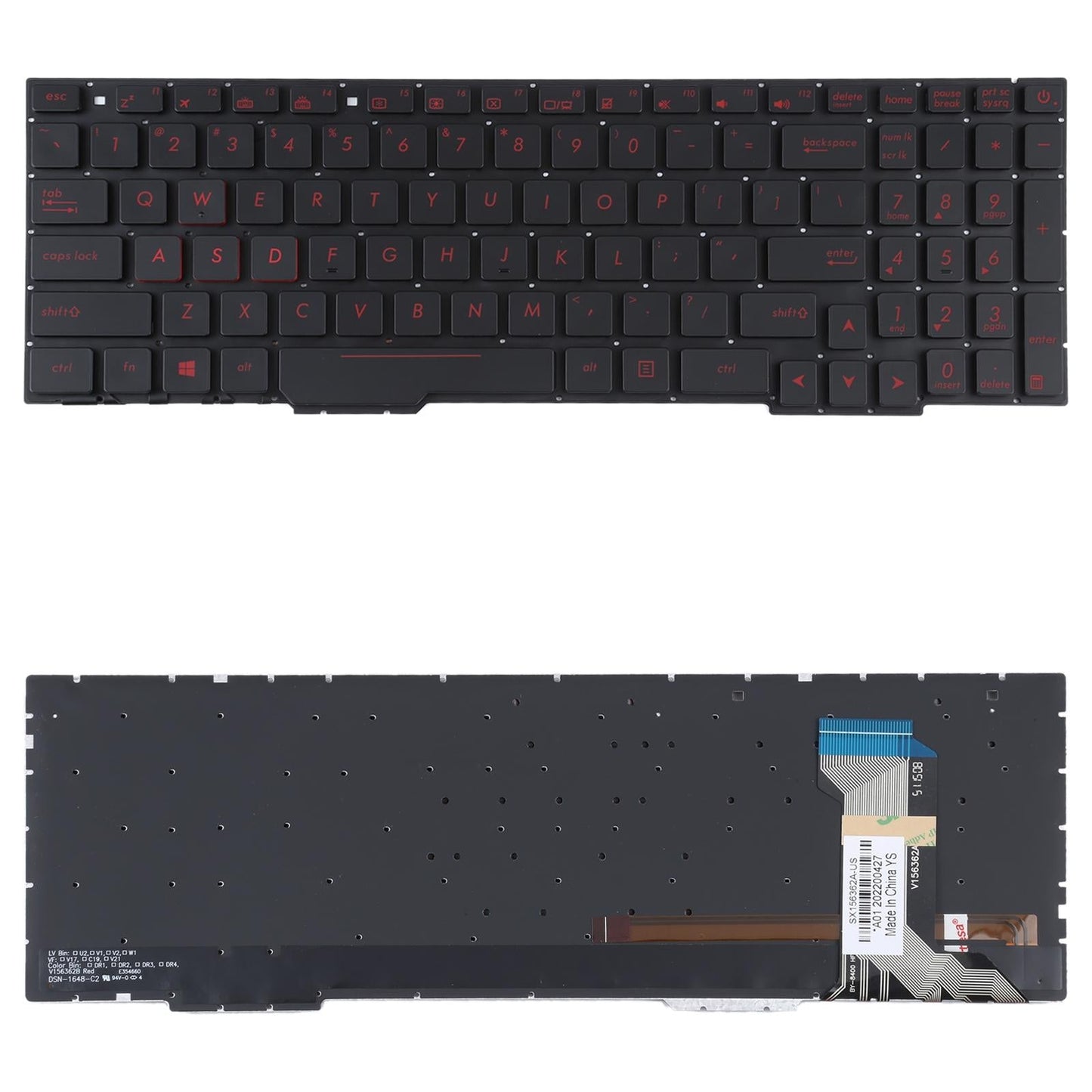 Us Version Backlit Keyboard For Asus Gl553Vw / Zx53V / Fx53Vd / Zx553 / Fx753 / Gl753-1915198055708233733