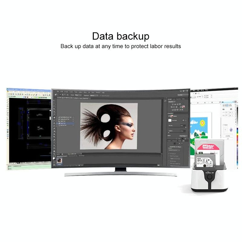 Usb 3.0 Sata Hard Drive Dock - Dual Bay-1915196616990658564