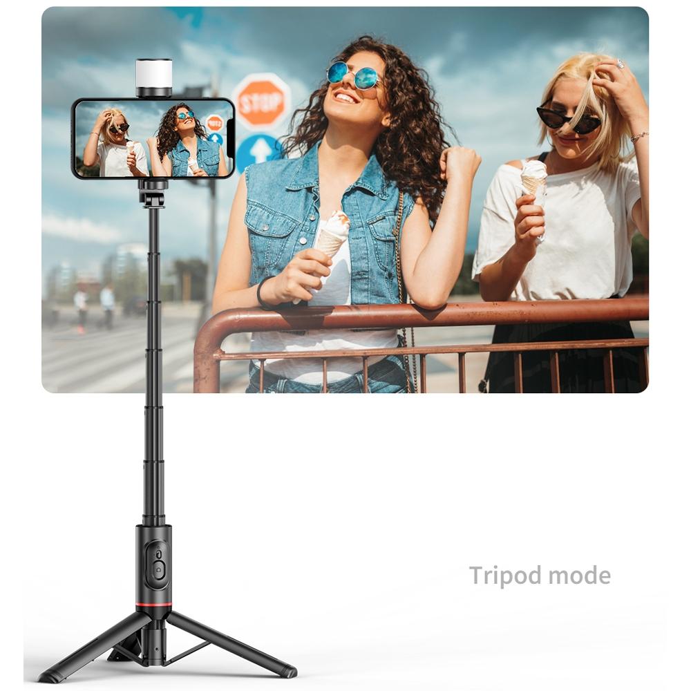 Rotatable Bluetooth Selfie Stick With Fill Light And Remote Control-1915197221817683974