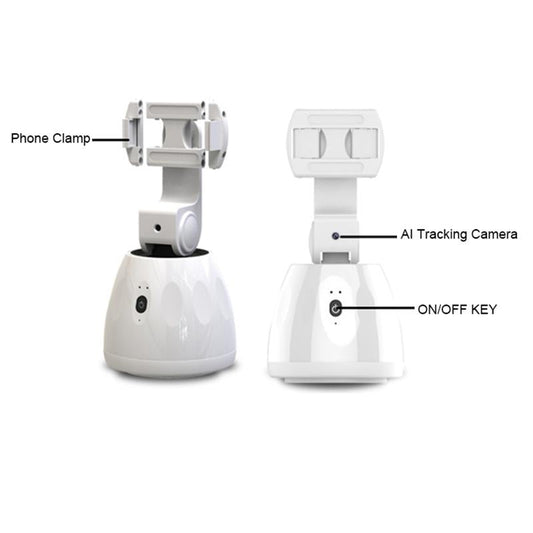 Smart Face Tracking Stabilizer 360-Degree Gimbal - White-1915196631456813057