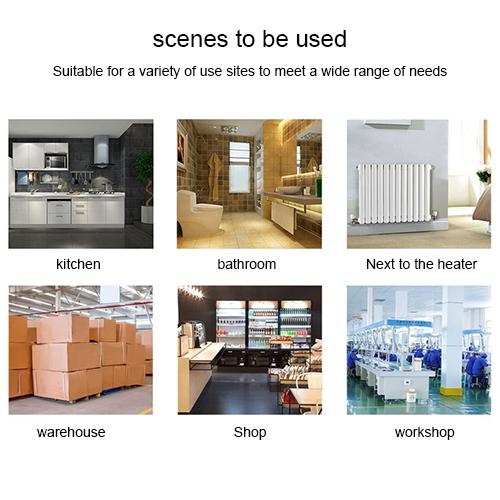 Water Leak Detector With Dual Sensors - White-1915196624582348808