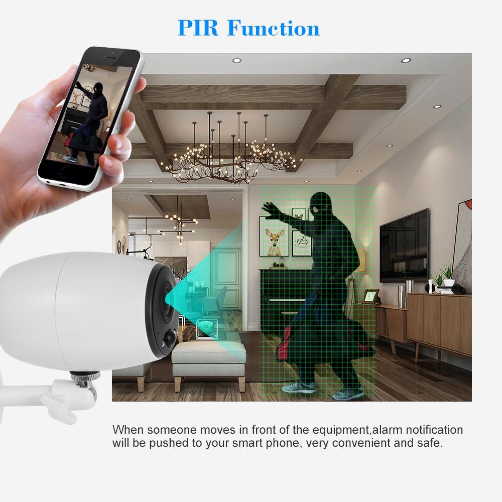 720P Wireless Wifi Camera With Two-Way Audio Night Vision Pir Detection And Ip54 Waterproofing-1915196629170917381