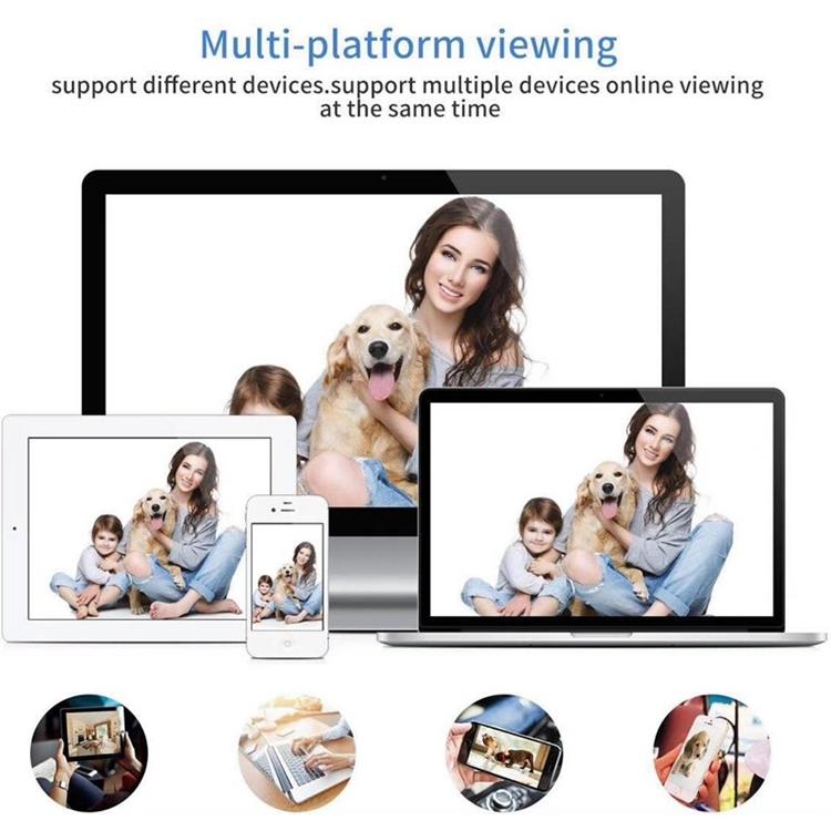 720P Hd Wifi Ip Camera With Motion Detection And Night Vision White-1915196638062841860