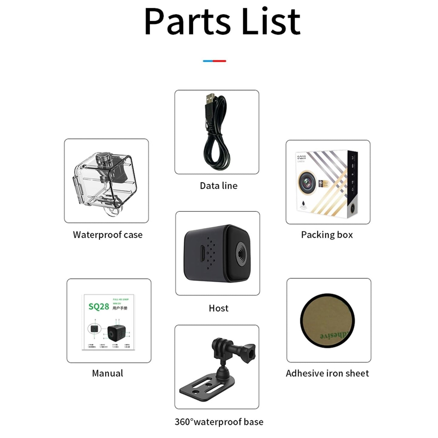 Waterproof Mini Smart Camera With Night Vision - 1080P-1915197766653579272