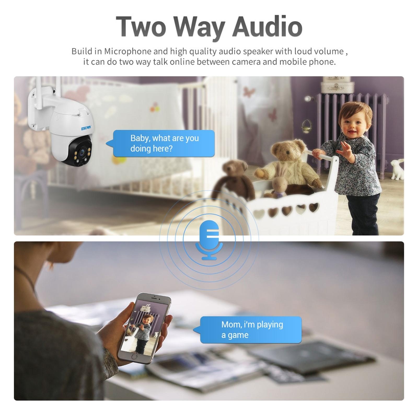 Waterproof Wifi Solar Camera With Night Vision & Motion Detection & Two-Way Audio & Ptz Control-1915197408518737924