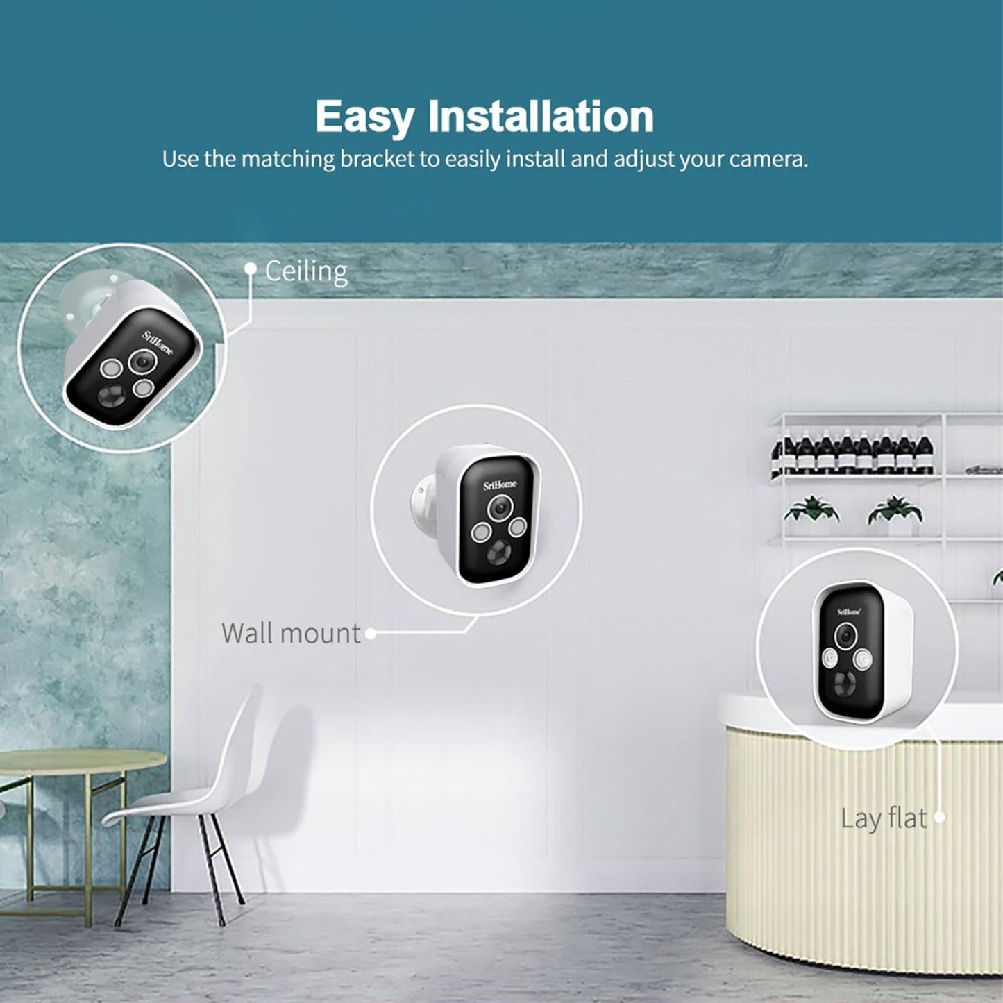 Wireless Home Security Camera System - 3.0Mp Fhd Low Power Compact-1915196615723978755