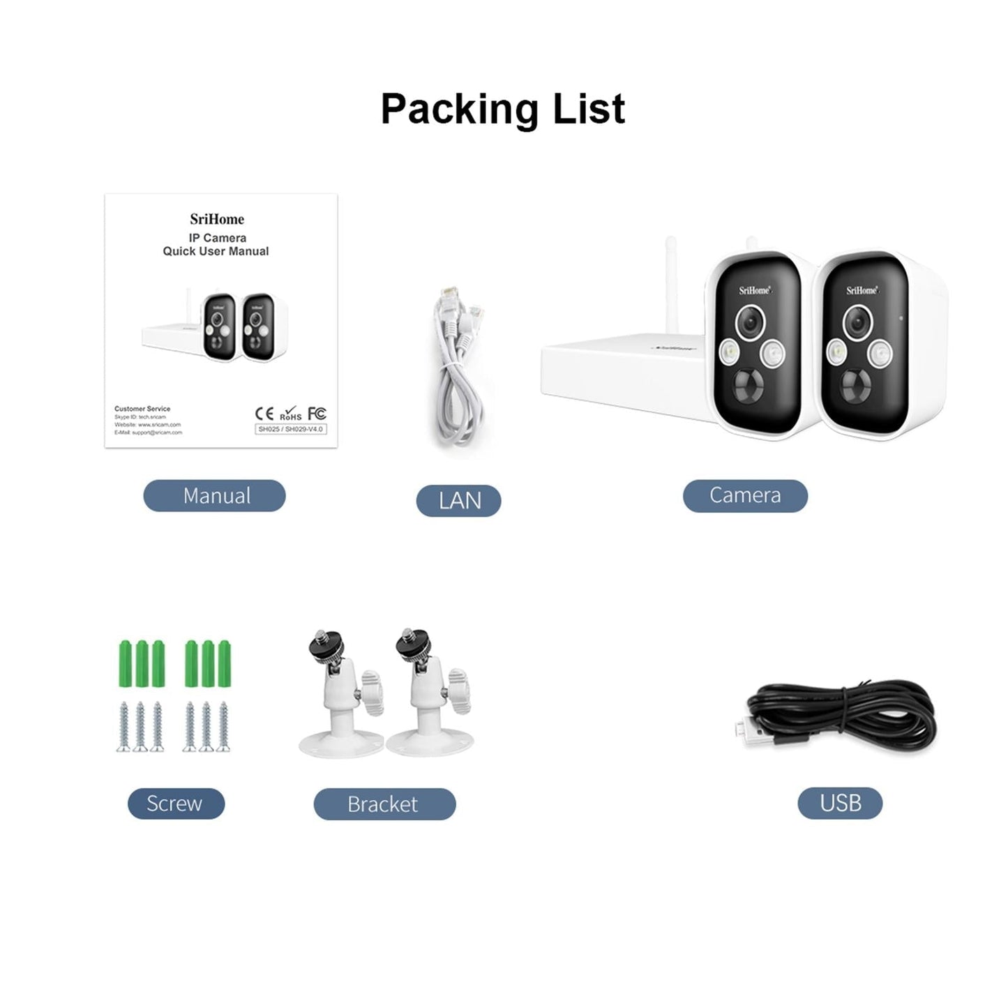 Wireless Home Security Camera System - 3.0Mp Fhd Low Power Compact-1915196615723978757