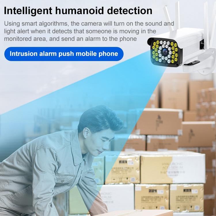 Hd Outdoor Surveillance Camera With Voice Intercom Night Vision Human Detection And Tf Card Slot-1915196616671891458