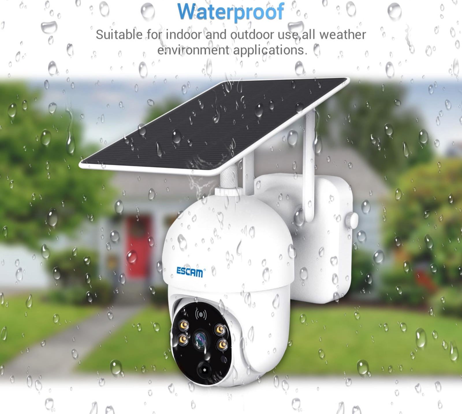 1080P Hd Solar Camera With Wifi Two-Way Voice Motion Detection Night Vision & Tf Card Support-1915197680351580164