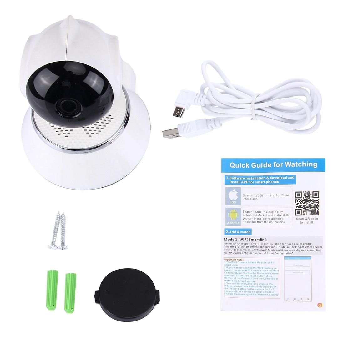 360 Degree Rotatable Wireless Smart Security Camera With 720P Hd Resolution And Two-Way Voice Support-1915196611269627912