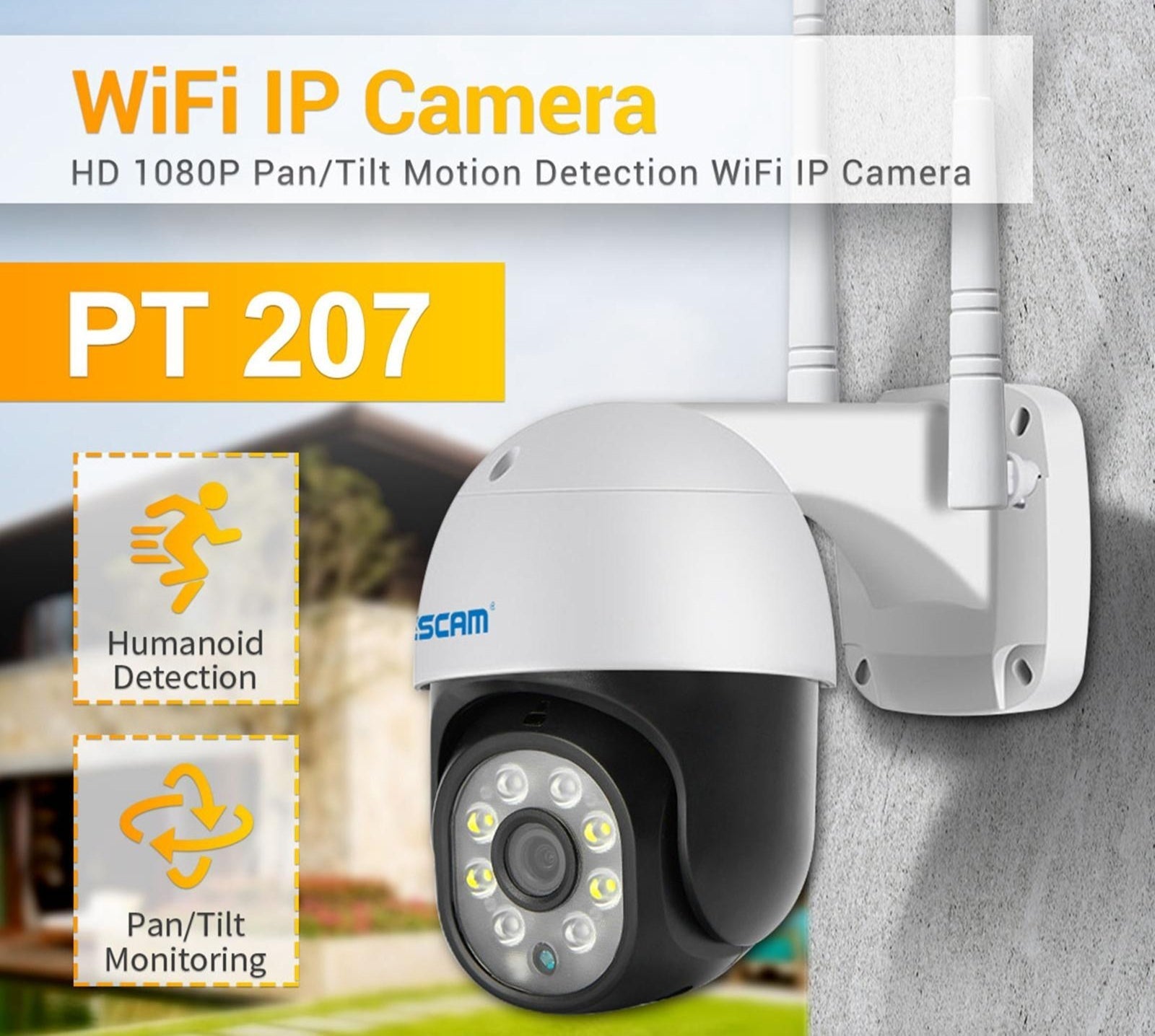 1080P Wifi Ip Camera With Two-Way Audio Motion Detection Night Vision And Tf Card Support-1915196612066545670