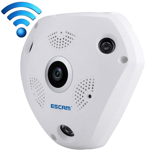 360 Degree Fisheye Lens Wifi Ip Camera With Motion Detection & Night Vision - Shark 960P-1915197205610893313