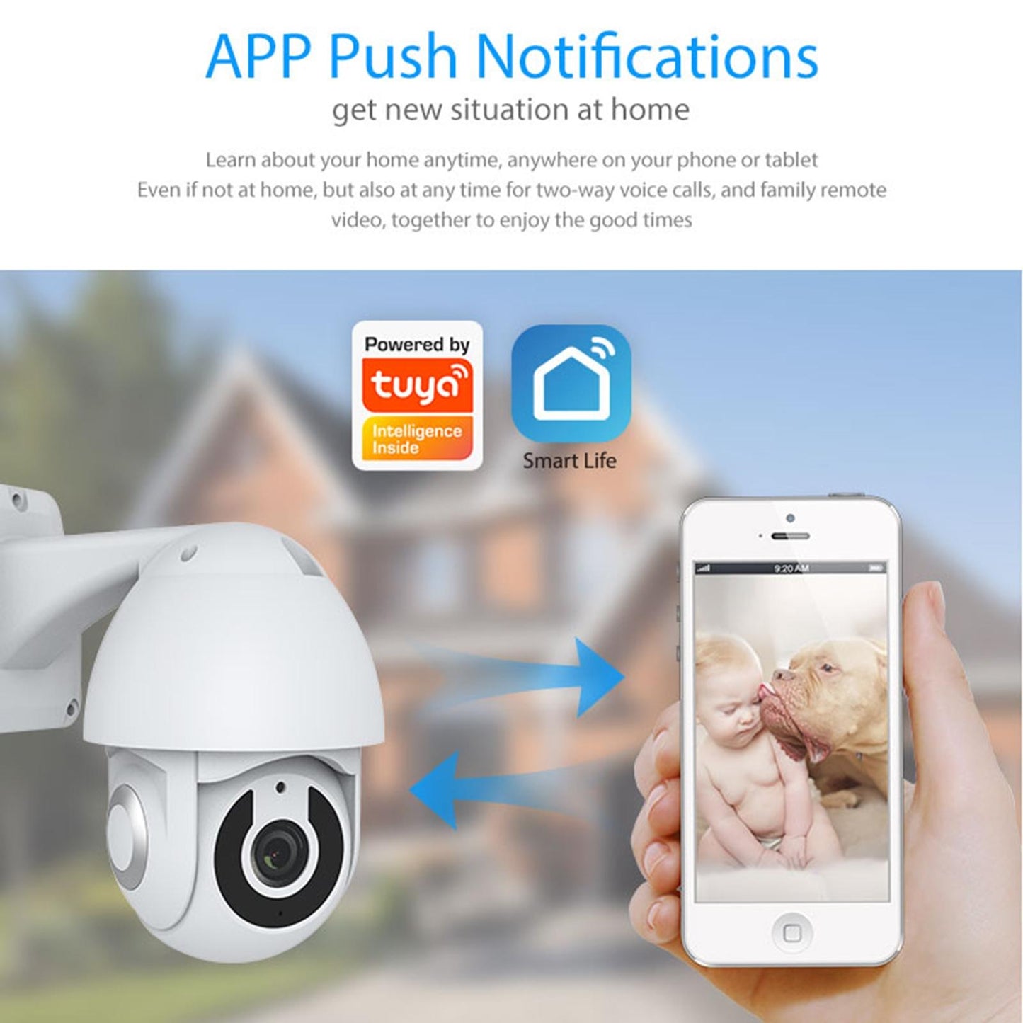 Outdoor Wifi Smart Pt Ip Camera - White-1915196630907359236
