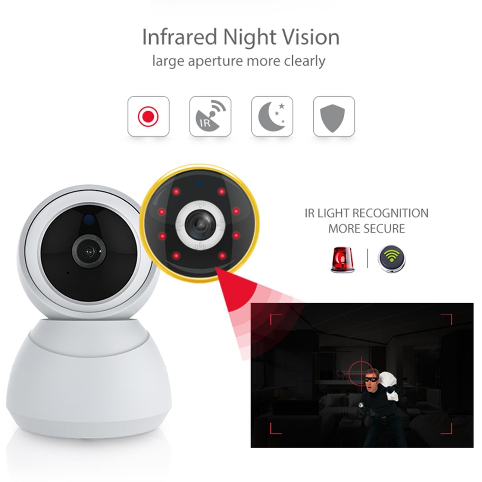 Smart Indoor Wifi Pt Ip Camera - White-1915196632891265030