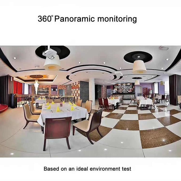 360 Degree Panoramic Hd Wifi Ip Camera With Motion Detection & Night Vision - Tf Card Support 64Gb Max-1915198233827741700