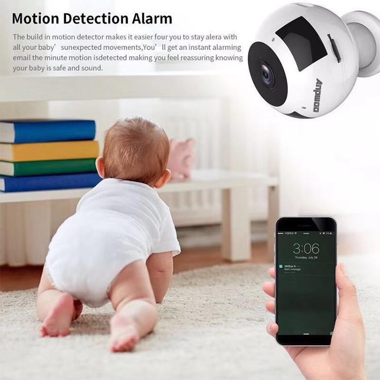 360 Degree Panoramic Hd Wifi Ip Camera With Motion Detection & Night Vision - Tf Card Support 64Gb Max-1915198233827741701