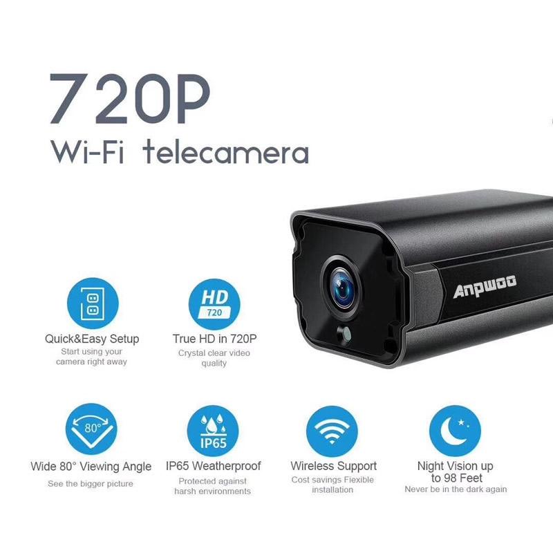 Wireless Hd Ip Camera With Motion Detection & Night Vision - 64Gb Tf Card Support-1915198060238082051