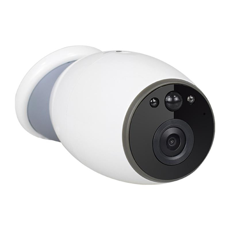 Wireless Smart Camera With Night Vision And Two-Way Audio - Magnet Mount - White-1915196628961202176