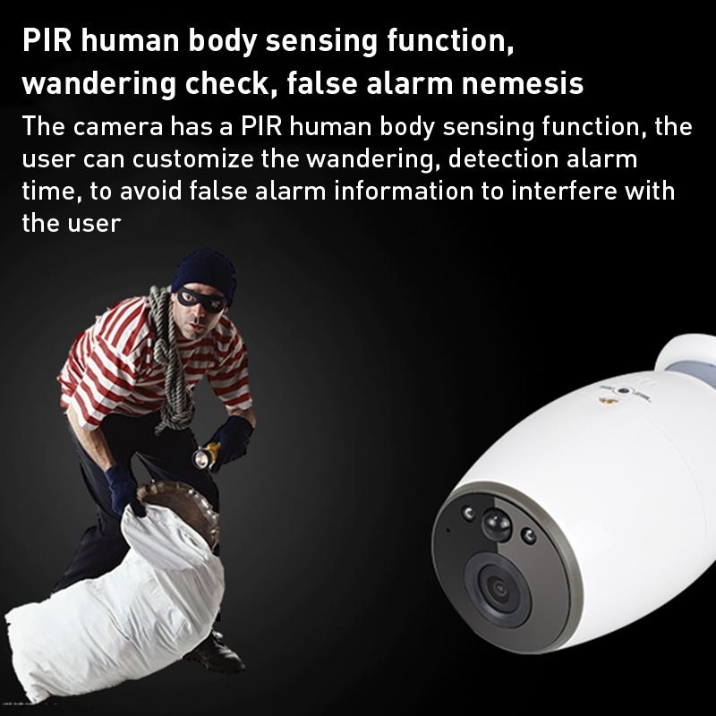 Wireless Smart Camera With Night Vision And Two-Way Audio - Magnet Mount - White-1915196628961202183