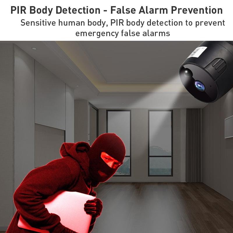 Smart Wifi Camera With Night Vision And Two-Way Audio - Black-1915196759475359747