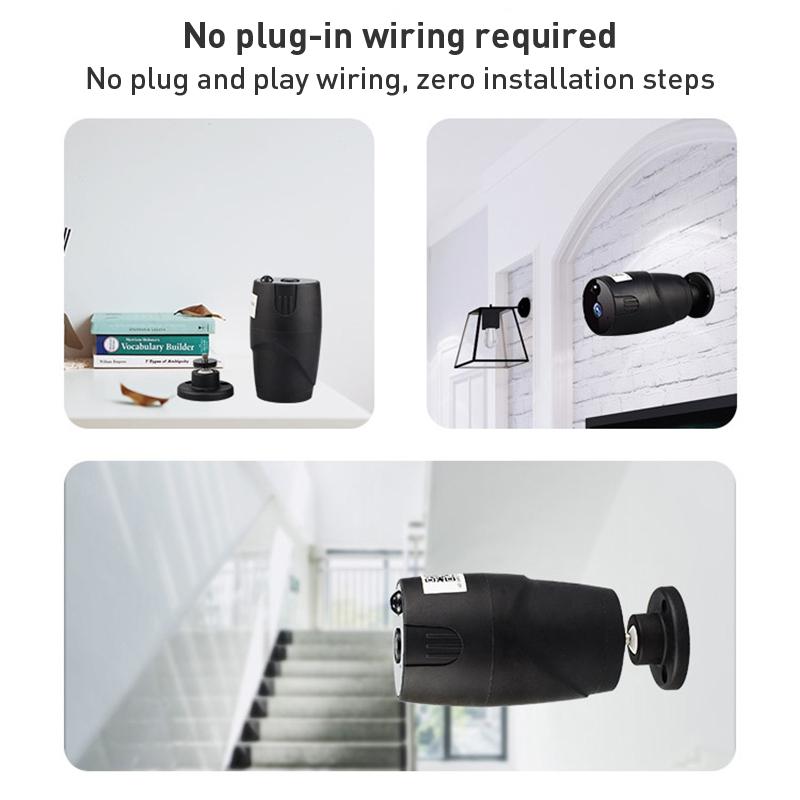 Smart Wifi Camera With Night Vision And Two-Way Audio - Black-1915196759475359748