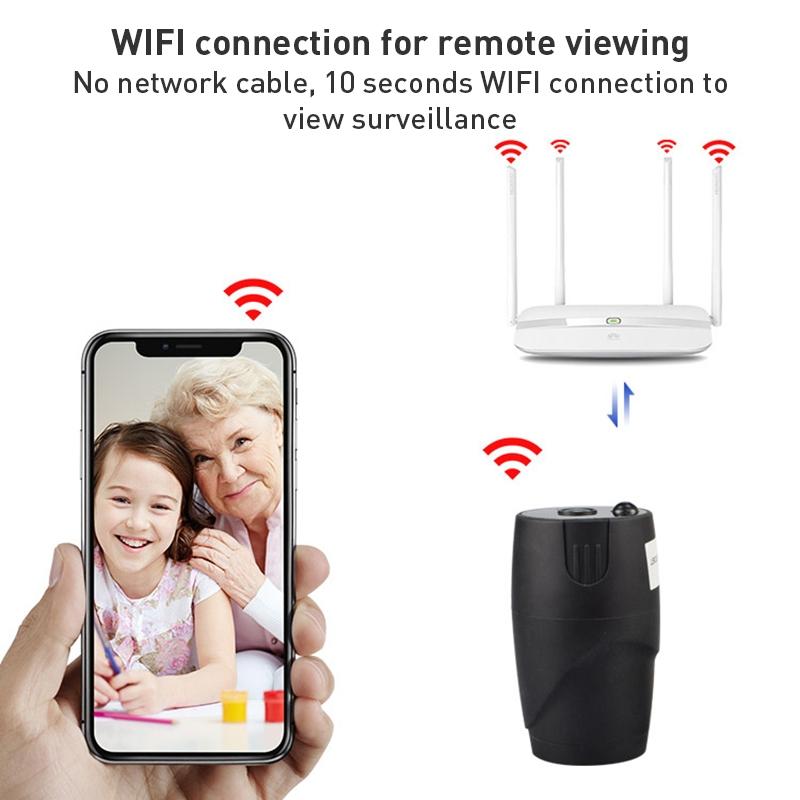Smart Wifi Camera With Night Vision And Two-Way Audio - Black-1915196759475359749