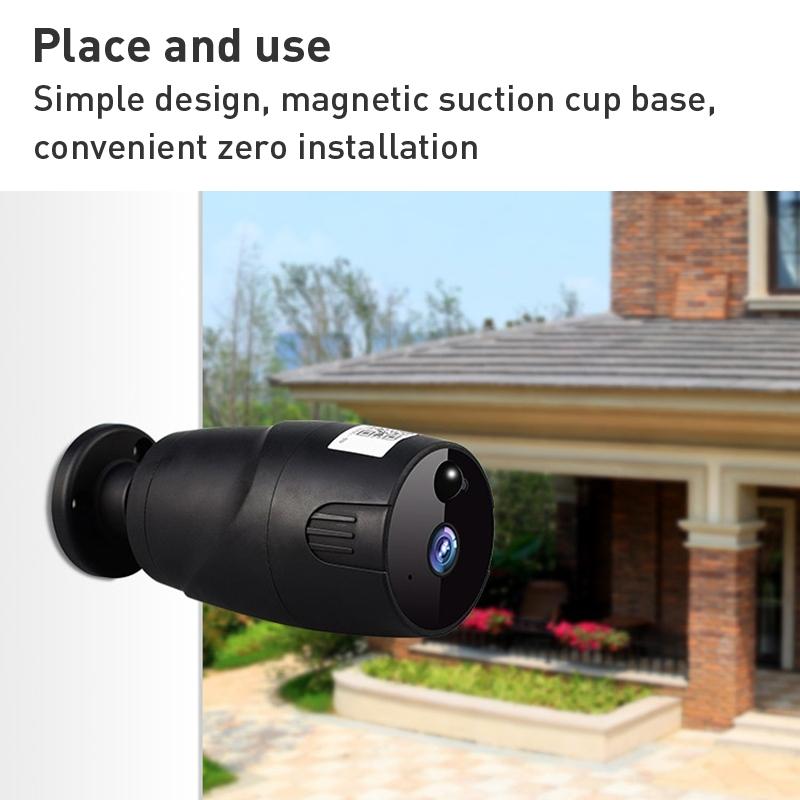 Smart Wifi Camera With Night Vision And Two-Way Audio - Black-1915196759475359751