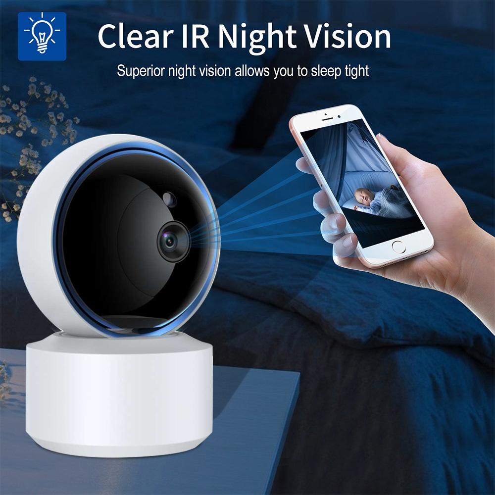 360 Degree Wifi Smart Security Camera With 3.0Mp Resolution Tf Card Support Two-Way Audio Motion Detection And Night Vision-1915196617452032006