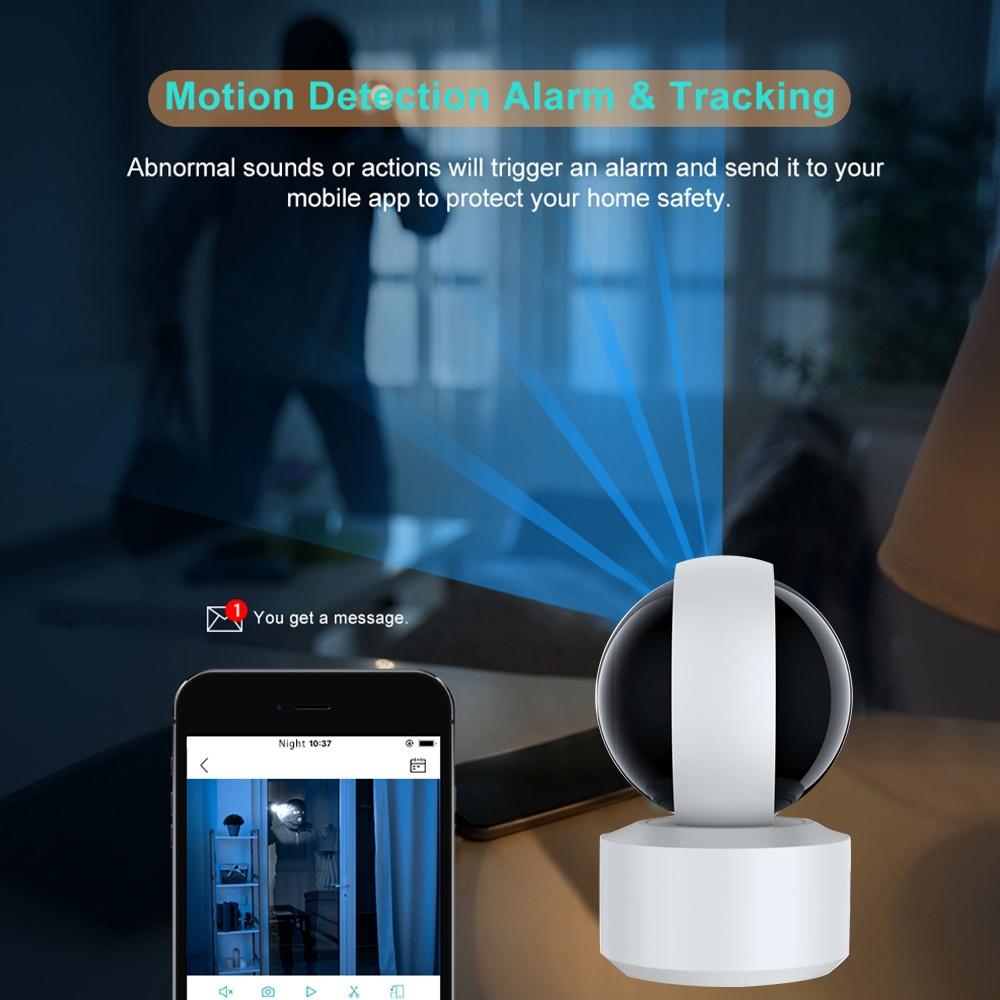 360 Degree Wifi Smart Security Camera With 3.0Mp Resolution Tf Card Support Two-Way Audio Motion Detection And Night Vision-1915196617452032007