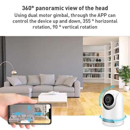 Smart Wifi Pan-Tilt Camera With 1080P Resolution Tf Card Support Two-Way Audio Motion Detection And Night Vision-1915196618689351681