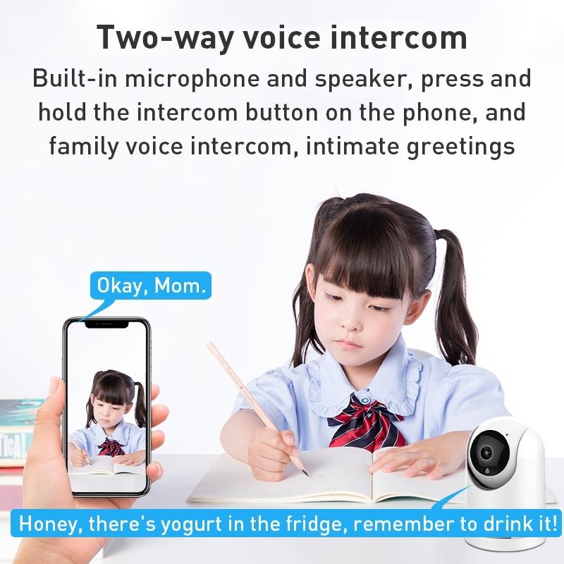 Smart Wifi Pan-Tilt Camera With 1080P Resolution Tf Card Support Two-Way Audio Motion Detection And Night Vision-1915196618689351682