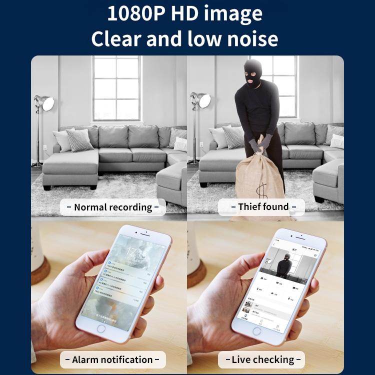 Full Hd 1080P Wifi Two-Way Talk Camera - Indoor Pan & Tilt White-1915196636171210755