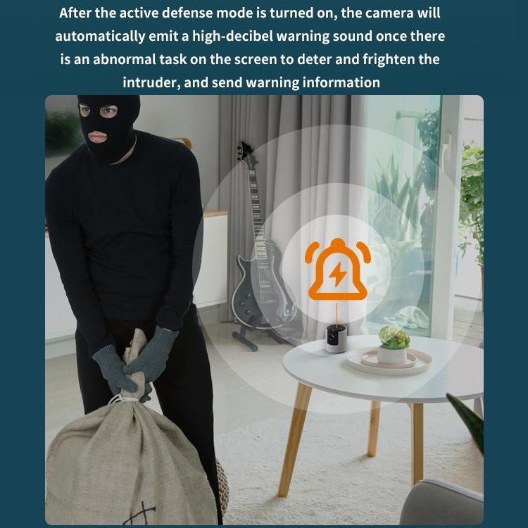 Full Hd 1080P Wifi Two-Way Talk Camera - Indoor Pan & Tilt White-1915196636171210758