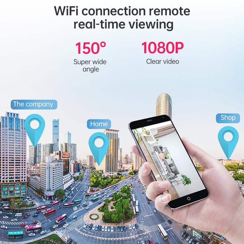 Wireless Network Camera With Wide-Angle Recording - 1080P Black-1915196485071409157