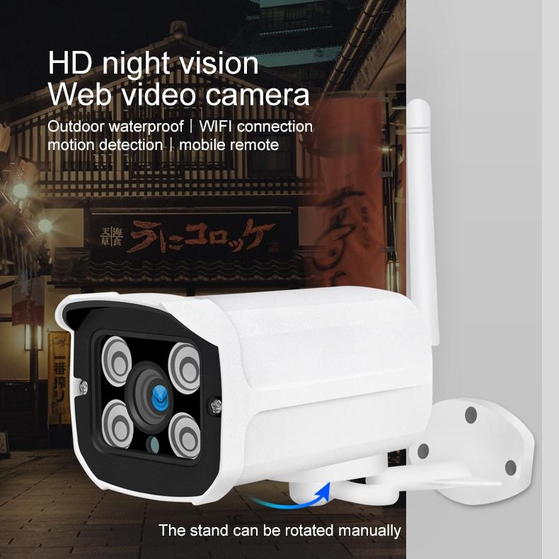 Wireless Ip Camera With 1080P Hd Motion Detection Night Vision And Tf Card Support-1915196611441594376