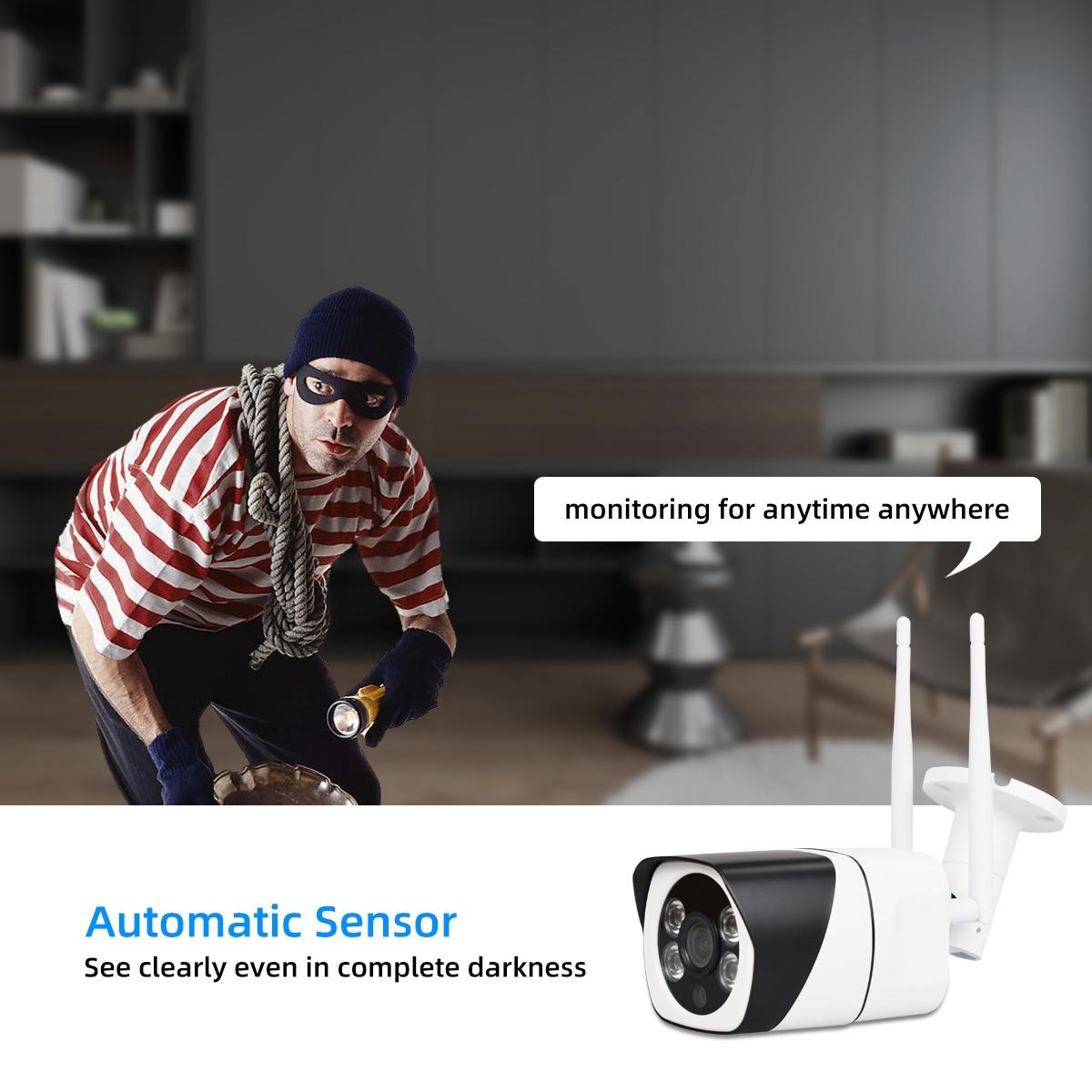 Wireless Ip Camera With 1080P Hd Motion Detection Night Vision And Tf Card Support-1915196612708274180