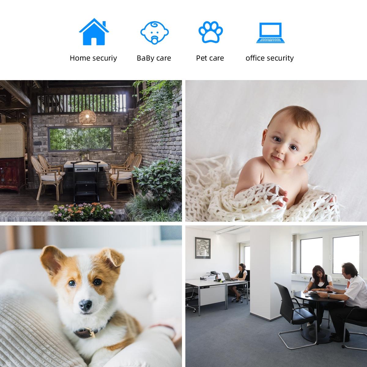 Wireless Ip Camera With 1080P Hd Motion Detection Night Vision And Tf Card Support-1915196612708274181