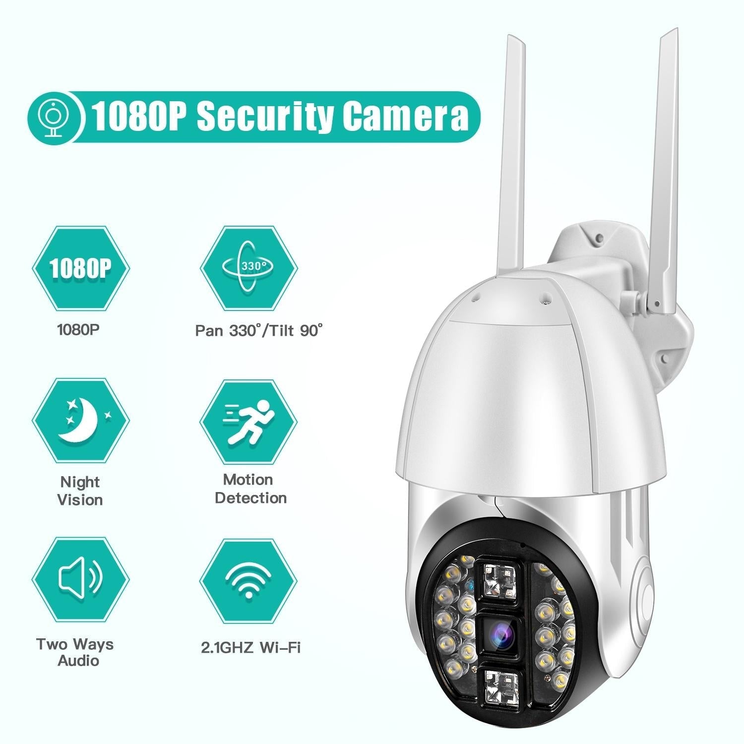 360 Degree Rotating Wifi Camera With Full Colour Two-Way Voice Motion Detection And 64Gb Tf Card-1915196617145847815