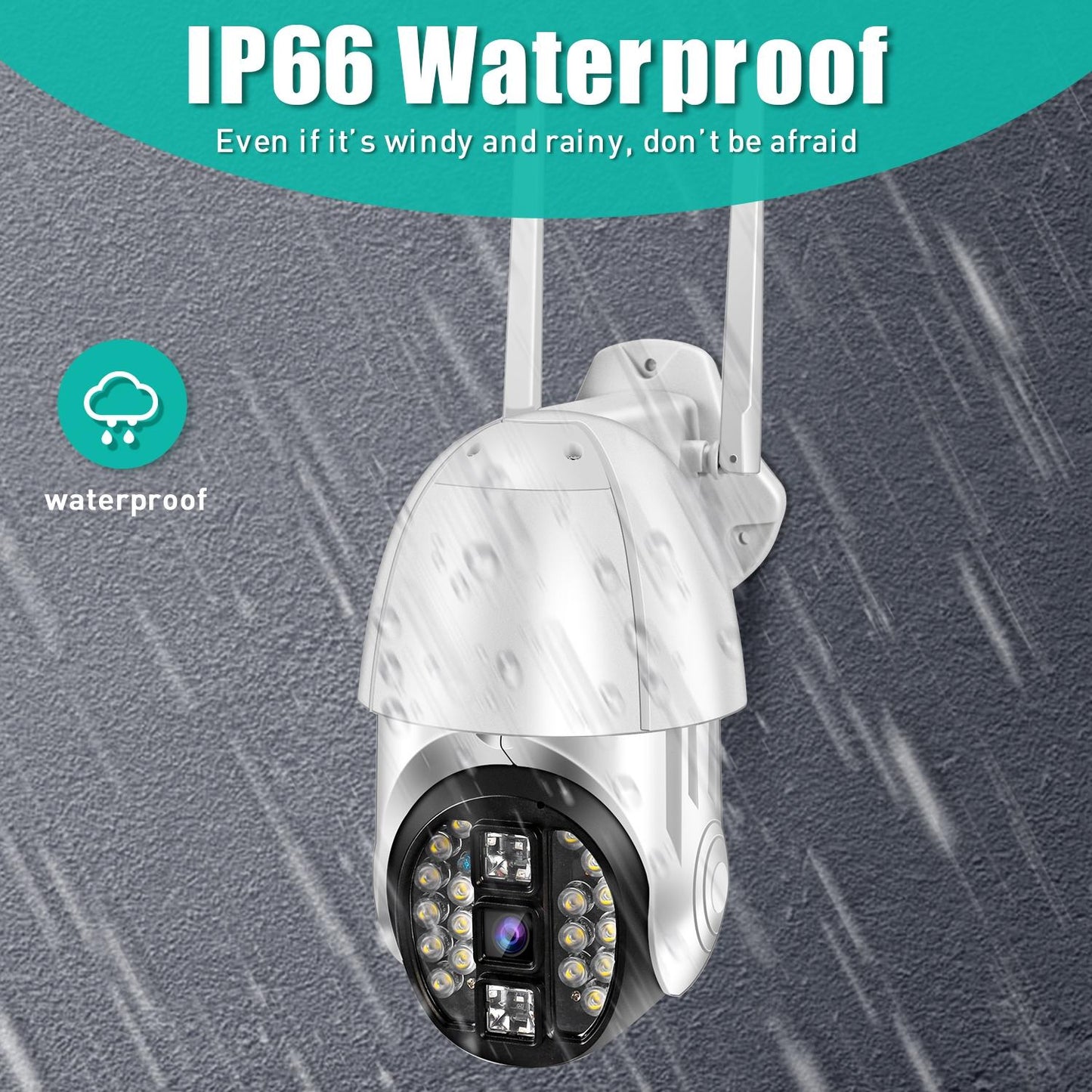 360 Degree Rotating Wifi Camera With Full Colour Two-Way Voice Motion Detection And 64Gb Tf Card-1915196617145847816