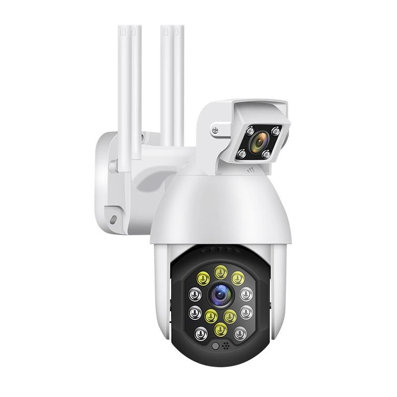 Waterproof Panoramic Ptz Wifi Camera With Dual Lens 1080P Resolution Two-Way Voice Intercom Smart Alarm And Video Playback. Supports Day / Night Full Colour And 128Gb Tf Card.-1915196619142336512