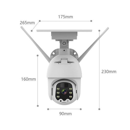 Wireless Solar Ip Camera With 1080P Hd Motion Detection Night Vision And Tf Card Support-1915197760865439745