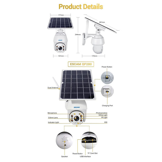 Waterproof Solar Wifi Camera With Night Vision And Two-Way Audio-1915196622376144897