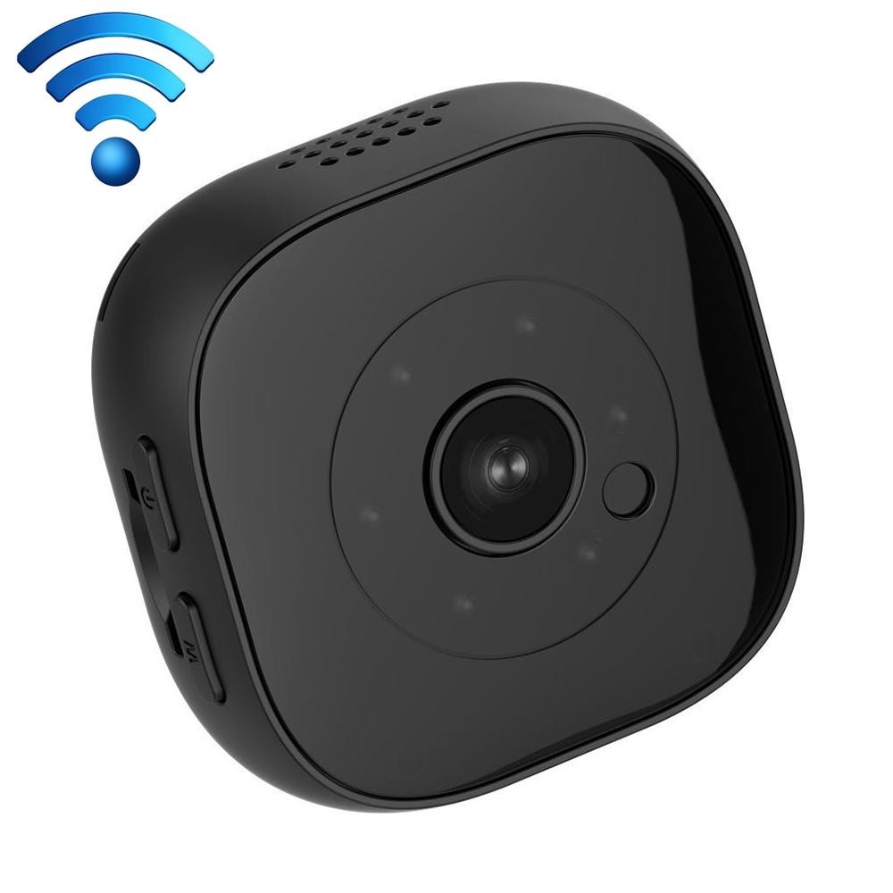 720P Mini Wearable Wifi Camera - 120 Degree Wide Angle - Black-1915196673475350529