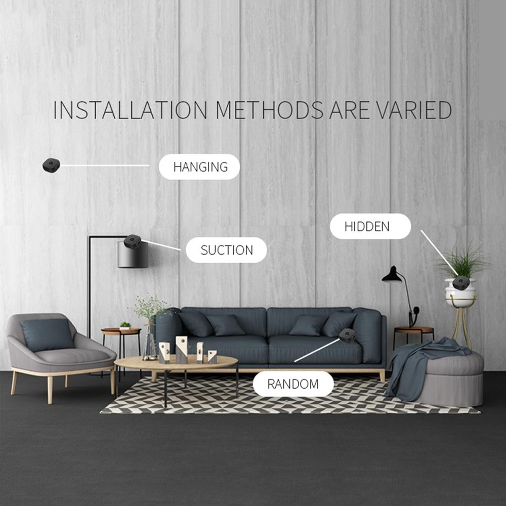 720P Mini Wearable Wifi Camera - 120 Degree Wide Angle - Black-1915196673475350533