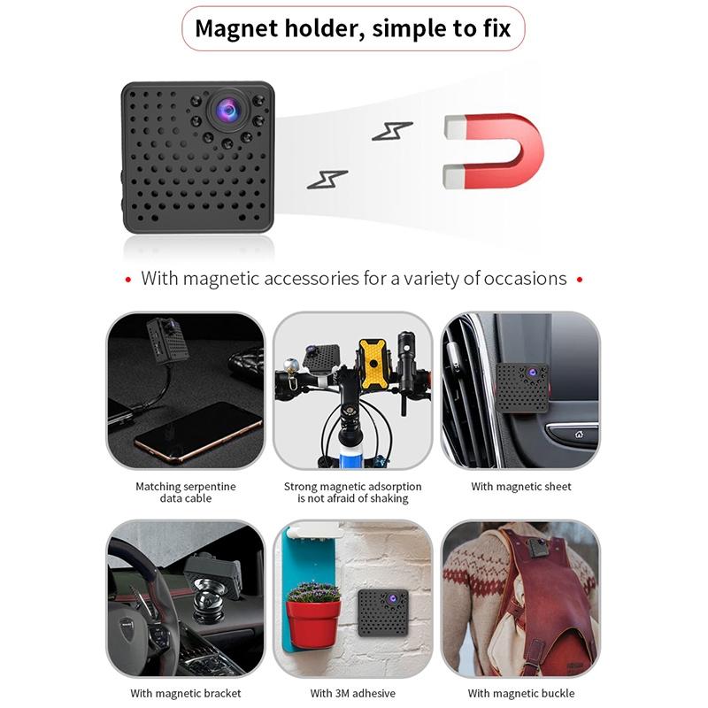 1080P Hd Wifi Mini Security Camera With Wide Angle Motion Detection Night Vision & Tf Card Support-1915198002960666627