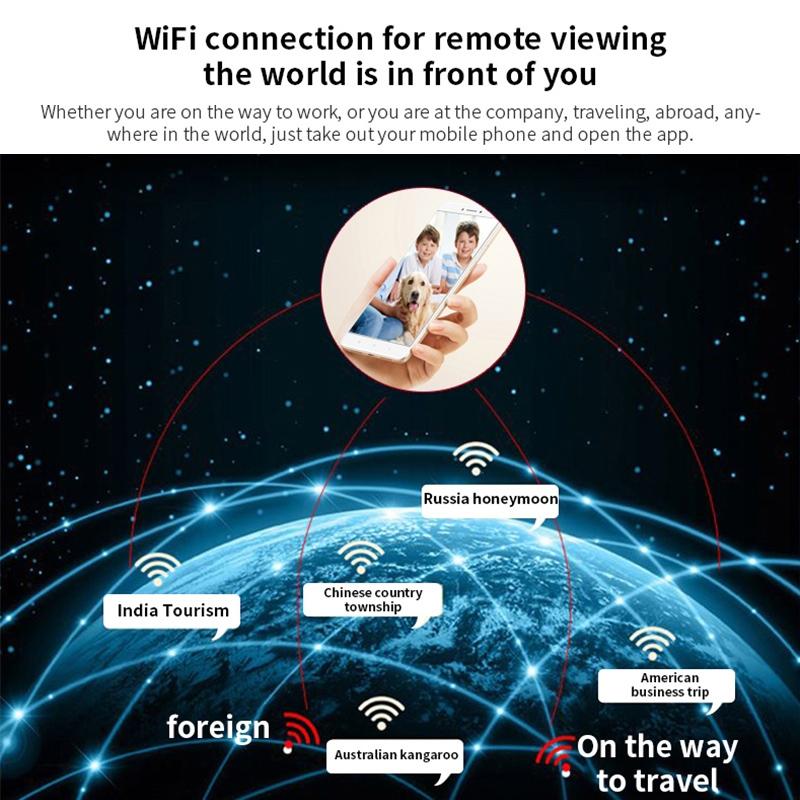 1080P Hd Wifi Mini Security Camera With Wide Angle Motion Detection Night Vision & Tf Card Support-1915198002960666631