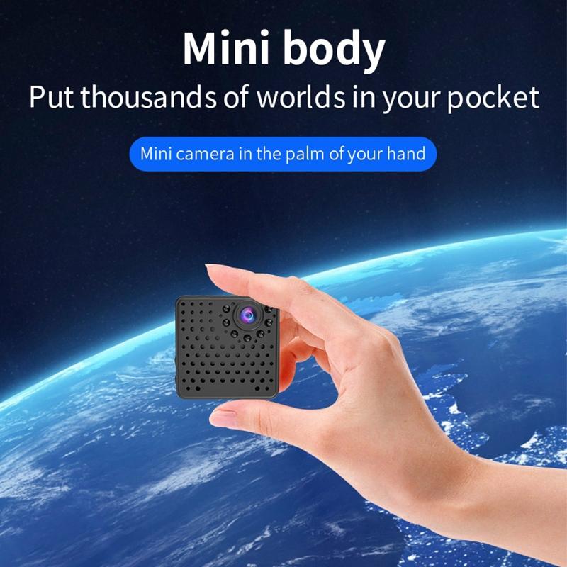 1080P Hd Wifi Mini Security Camera With Wide Angle Motion Detection Night Vision & Tf Card Support-1915198002960666632