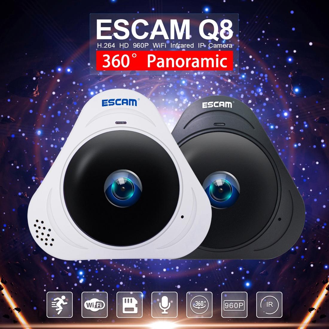360 Degree Fisheye Wifi Ip Camera With Motion Detection & Night Vision-1915196642814988292