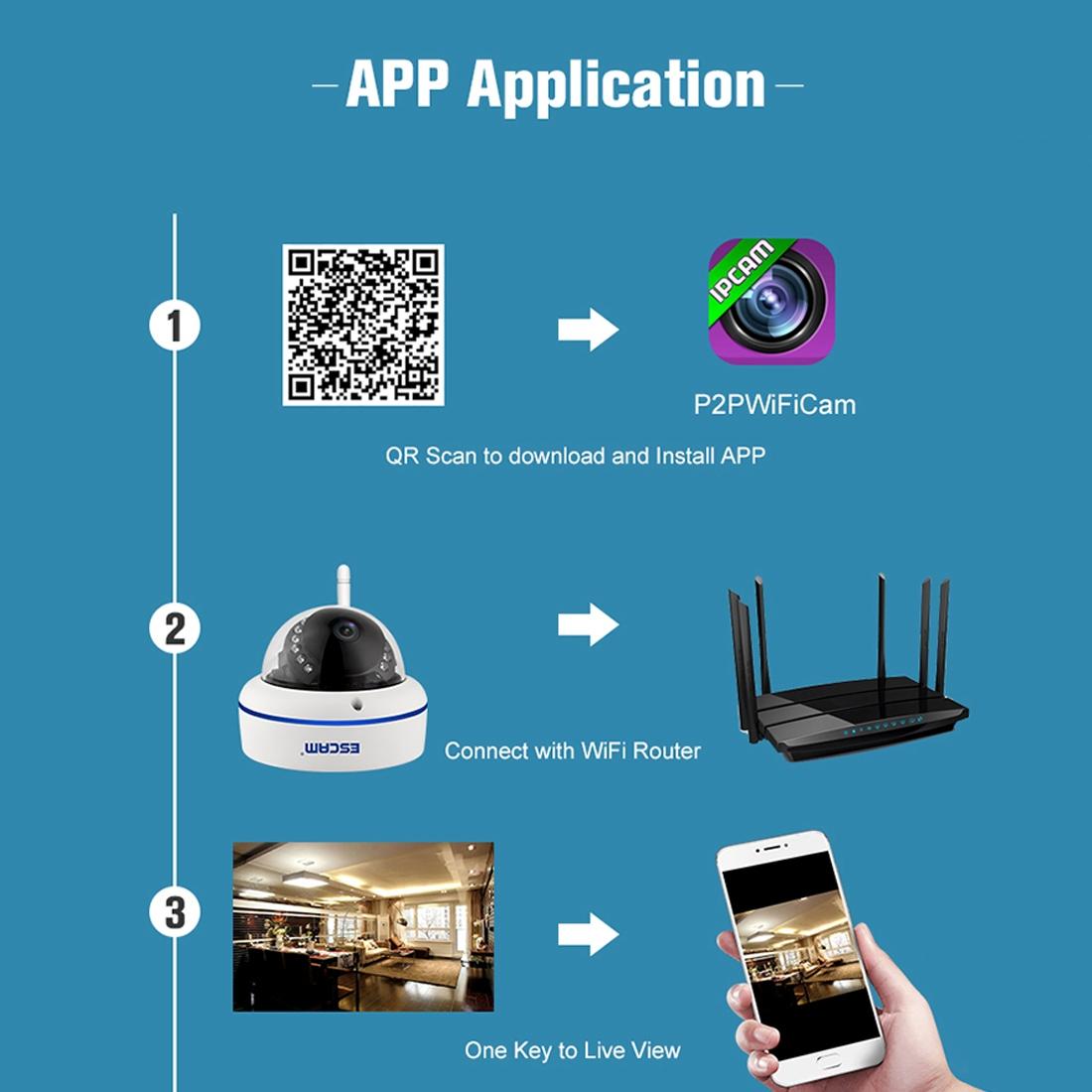 Waterproof Wifi Security Camera With Motion Detection And Night Vision - 1080P Hd P2P Private Cloud Ip66 10M Ir Distance-1915196614641848326